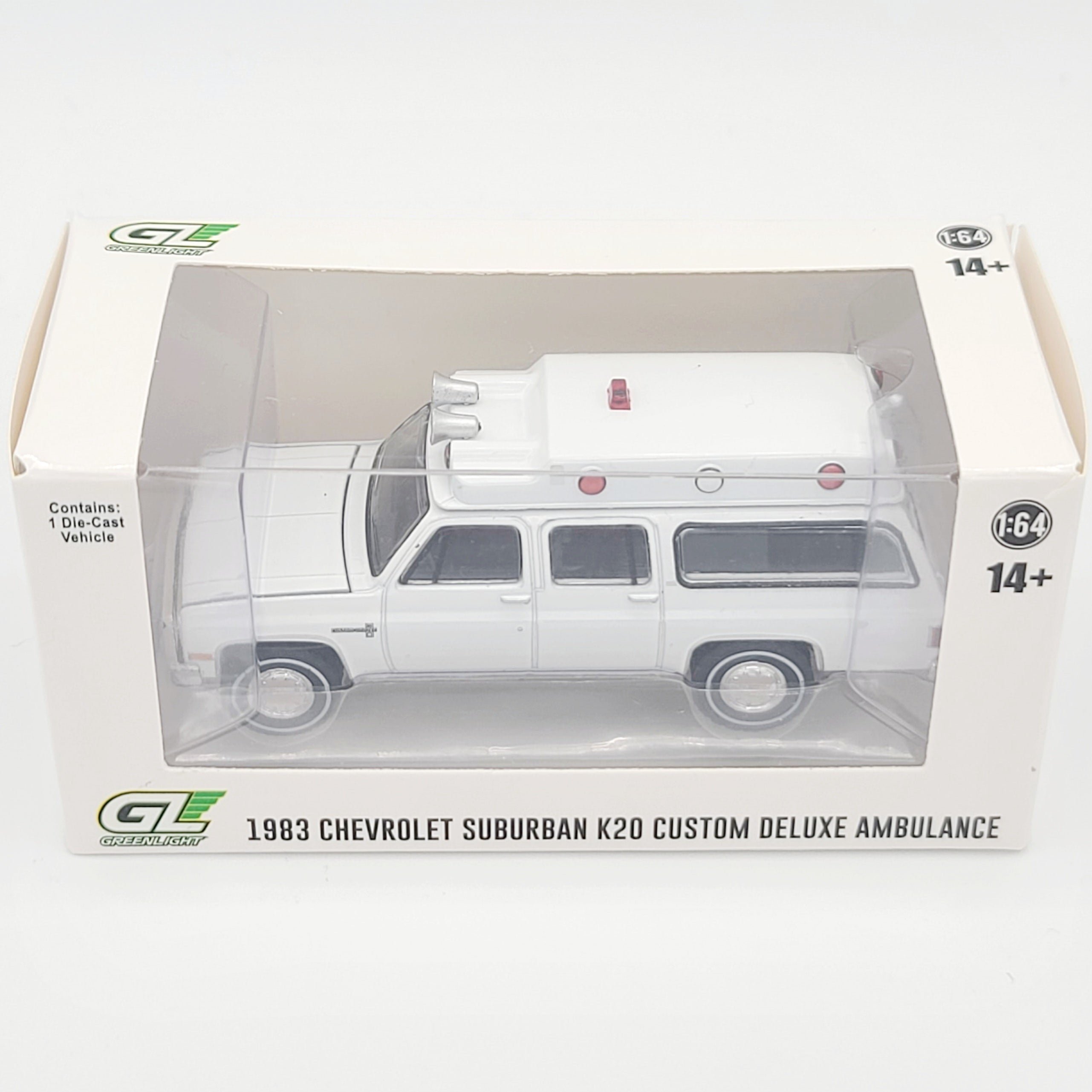 GreenLight '83 Chevrolet Suburban K20 Custom Deluxe Ambulance - 1:64 scale (2025 Hobby Exclusive)
